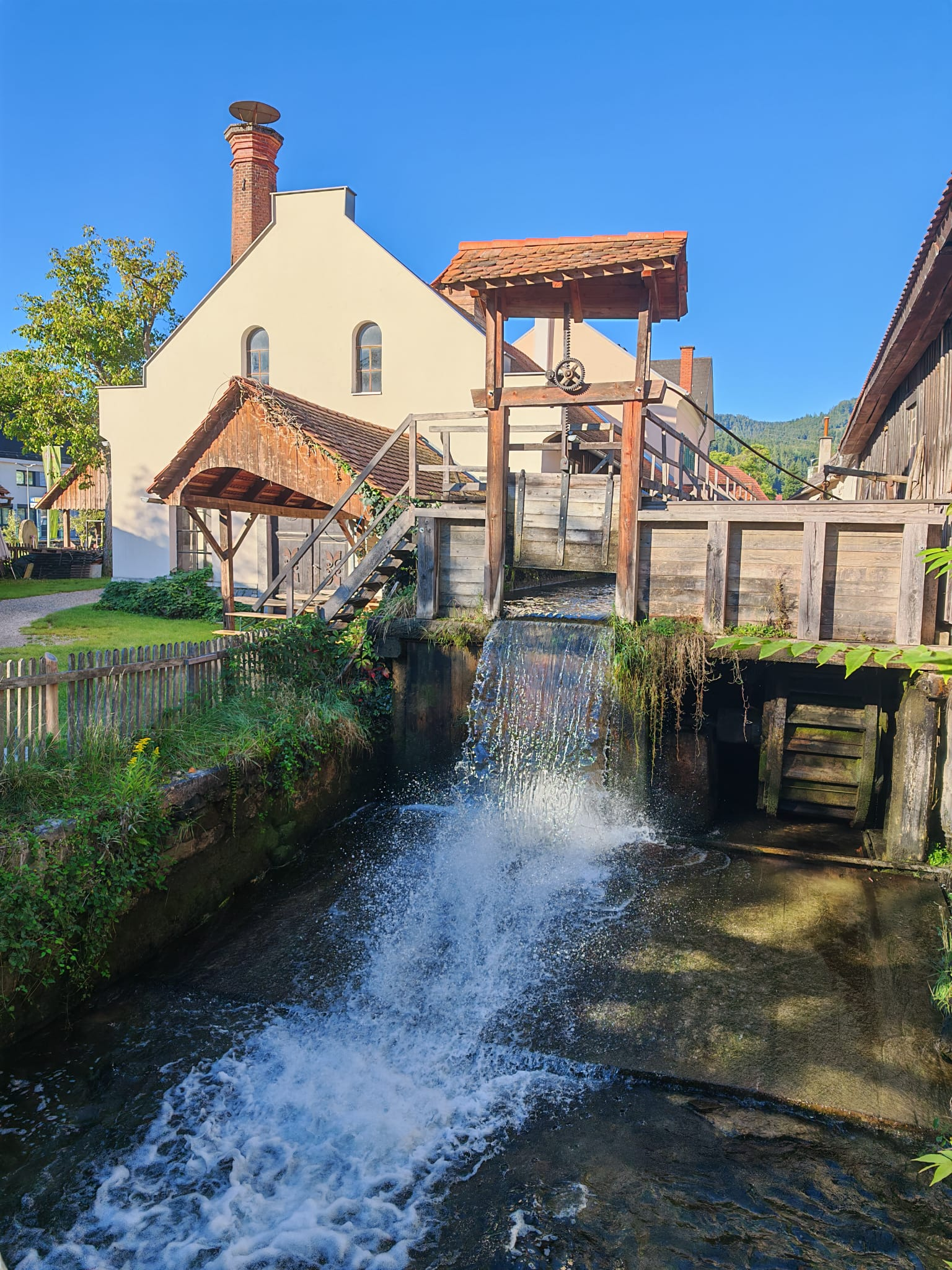 Historische Wasseranlage beim Sensenwerk Deutschfeistritz